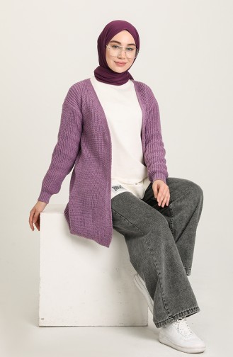 Lila Strickjacke 055523-05