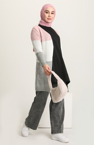 Grau Strickjacke 055524-01