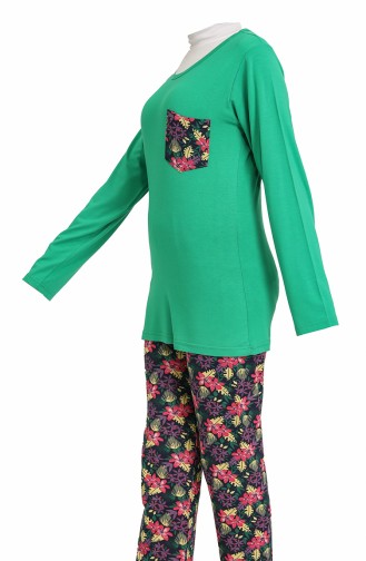 Green Pyjama 2558.Yeşil
