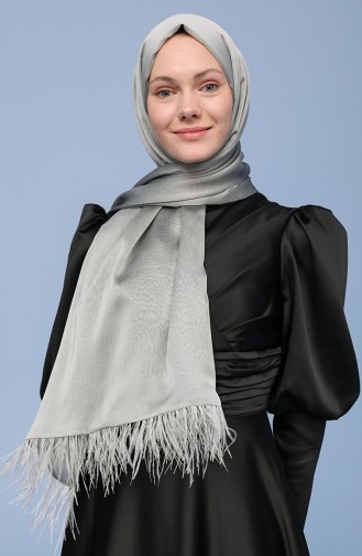 Janjan Tüylü Şal 10001-02 Gri