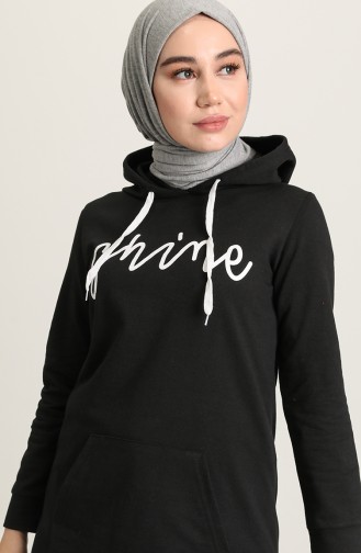 Anne Kız Kombin Sweatshirt 50113-05 Siyah