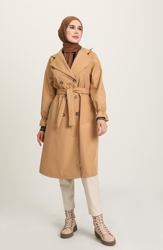 Camel Trench Coats Models 10067-04