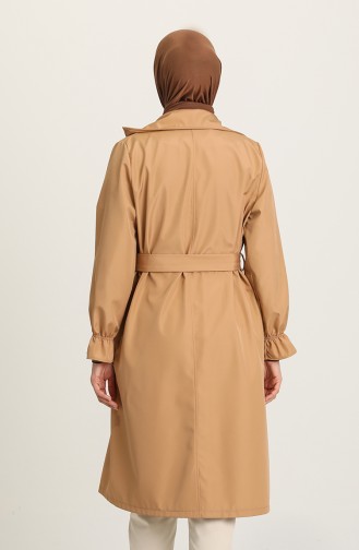 Kuşaklı Trençkot 10067-04 Camel