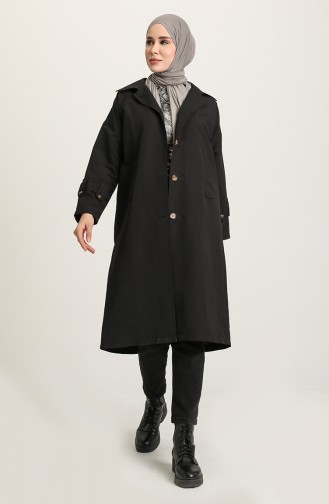 Black Trench Coats Models 10456-01