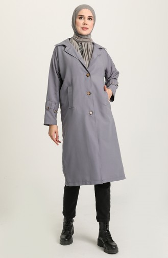 Gray Trench Coats Models 10456-03