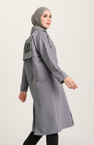 Gray Trench Coats Models 10456-03