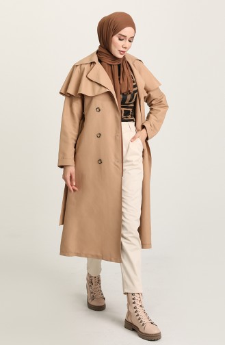 Camel Trench Coats Models 10553-01