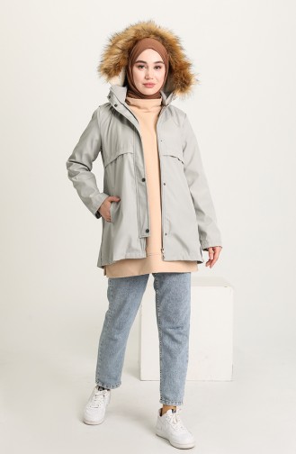 Hooded Pocket Jacket 0506-07 Stone 0506-07