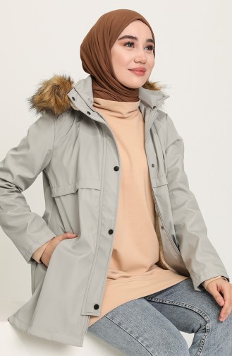 Hooded Pocket Jacket 0506-07 Stone 0506-07