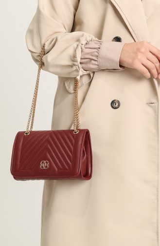 Claret Red Shoulder Bags 3622-17