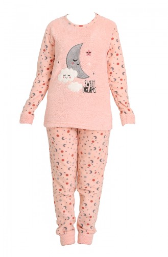 Polar Pijama Takımı 8436-01 Somon