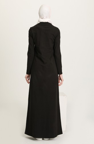 Black Hijab Dress 3306-01