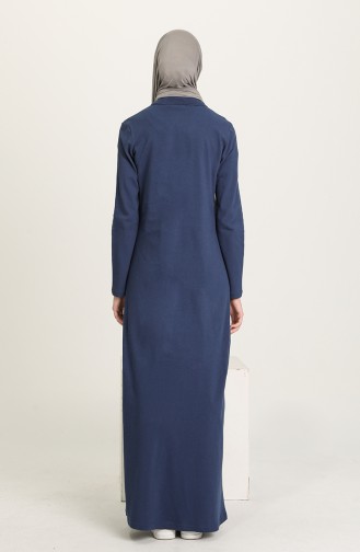 Indigo Hijab Dress 3306-04