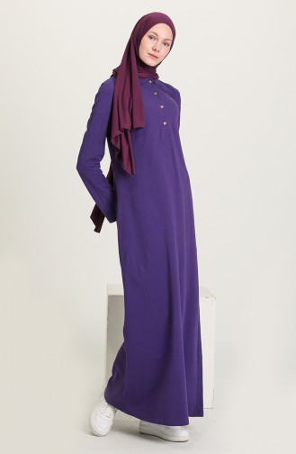 Lila Hijab Kleider 3306-06