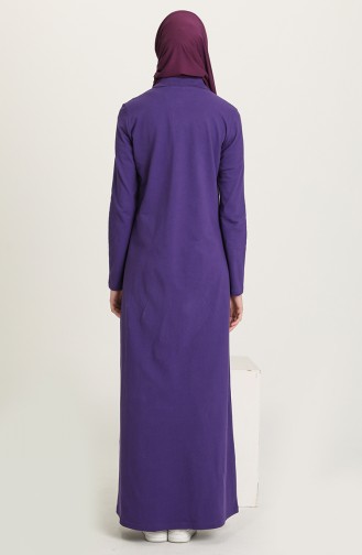 Lila Hijab Kleider 3306-06
