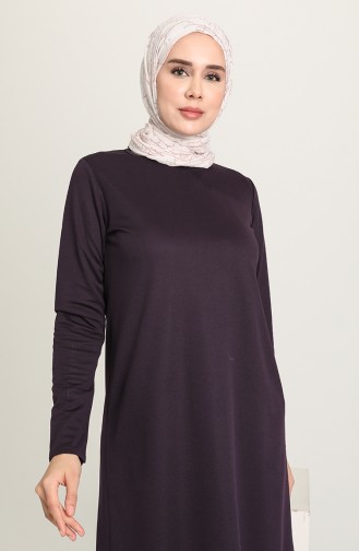 Düz Basic Tunik 1200-04 Mor