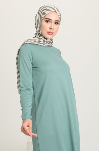 Düz Basic Tunik 1200-09 Çağla Yeşili