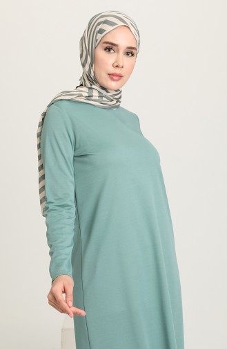 Düz Basic Tunik 1200-09 Çağla Yeşili