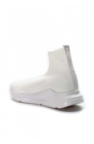 White Bot-bootie 602SZATRIKO.Beyaz