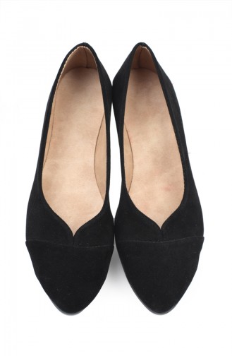 Black Woman Flat Shoe 8710-0