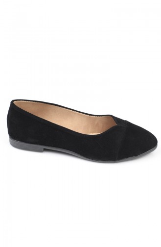 Black Women`s Flats 8710-0