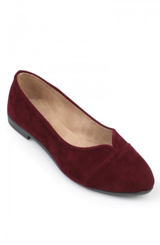 Weinrot Damen Ballerinas 8712-2