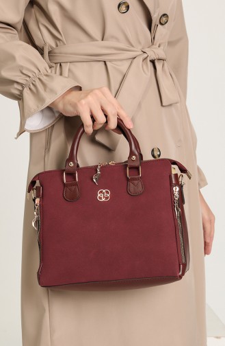 Claret red Shoulder Bag 3451-17