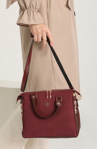 Weinrot Schultertasche 3451-17