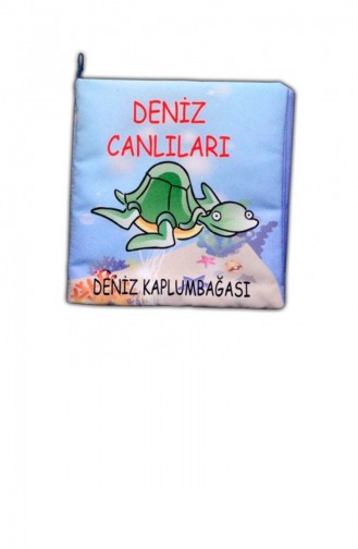 Tox Deniz Canlıları Kumaş Sessiz Kitap Bez Kitap Eğitici Oyuncak Yumuşak Ve Hışırtılı T059
