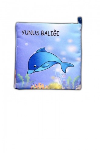 Tox Deniz Canlıları Kumaş Sessiz Kitap Bez Kitap Eğitici Oyuncak Yumuşak Ve Hışırtılı T059