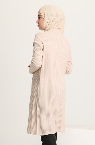 Beige Strickjacke 0002-03