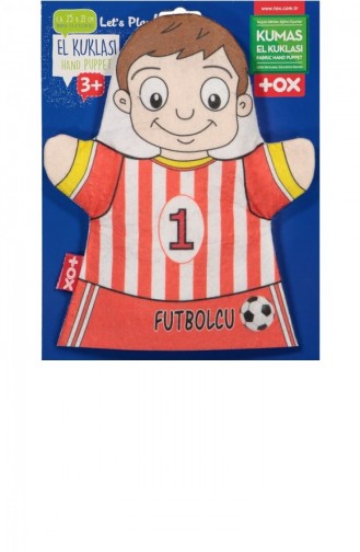 Tox Futbolcu Meslekler Keçe El Kukla Eğitici Oyuncak T322