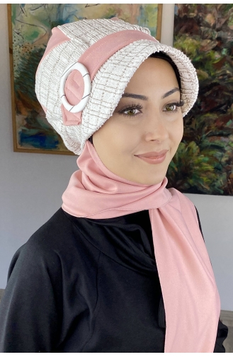 White Ready to Wear Turban 26EKM14-01