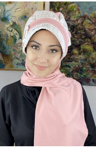 White Ready to Wear Turban 26EKM14-01