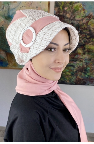 White Ready to Wear Turban 26EKM14-01