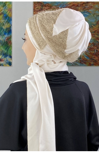 Weiß Praktischer Turban 26EKM34-01