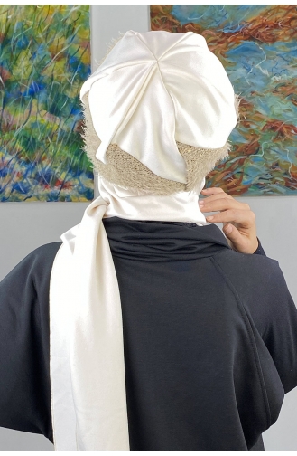 Weiß Praktischer Turban 26EKM34-01