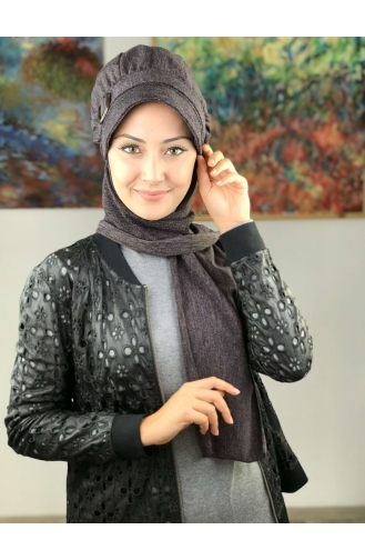 Turban Pret-a-Porter Pourpre moyen 16AŞ12EKM-01