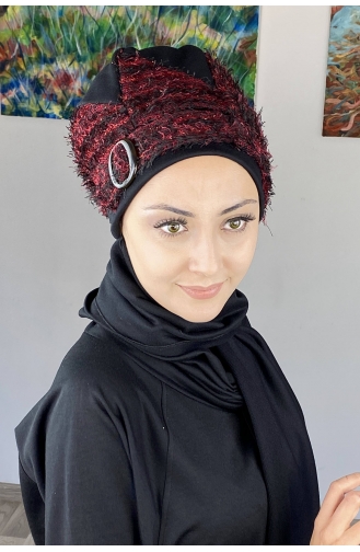 Claret Red Ready to Wear Turban 26EKM23-01