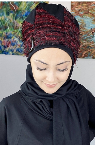 Claret Red Ready to Wear Turban 26EKM23-01