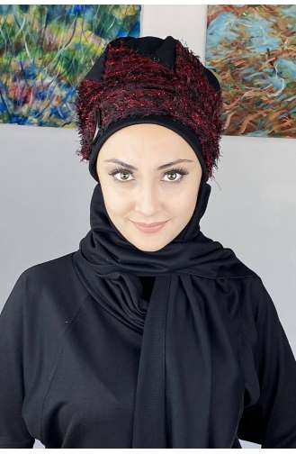 Claret Red Ready to Wear Turban 26EKM23-01