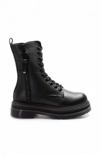 Black Boots-booties 009KZA1703-1.Siyah