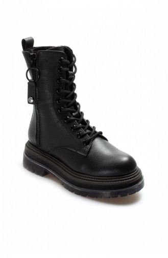 Black Boots-booties 009KZA1703-1.Siyah