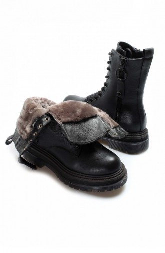 Black Boots-booties 009KZA1703-1.Siyah