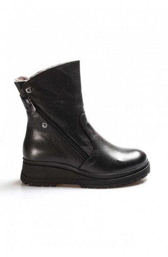 Black Boots-booties 757KZA2603.Siyah