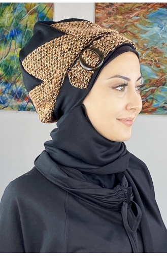 Black Ready to wear Turban 26EKM28-01