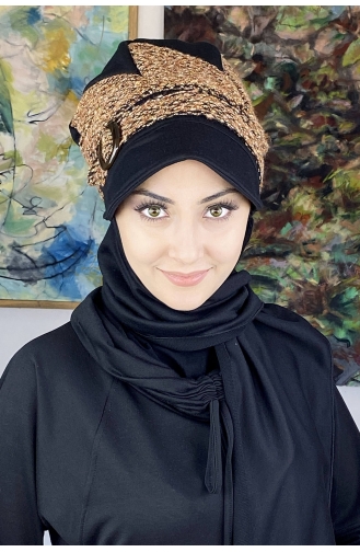 Turban Pret-a-Porter Couleur Brun 26EKM19-01