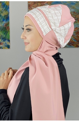 Light Pink Ready to Wear Turban 26EKM35-01