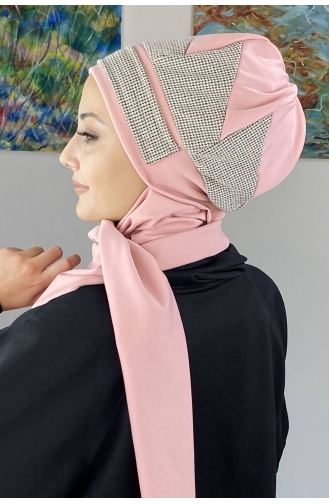 Pulverpink Praktischer Turban 26EKM29-01