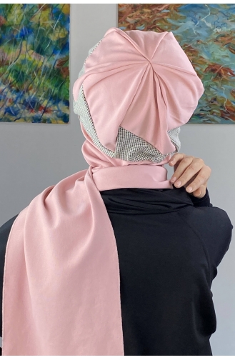 Pulverpink Praktischer Turban 26EKM29-01